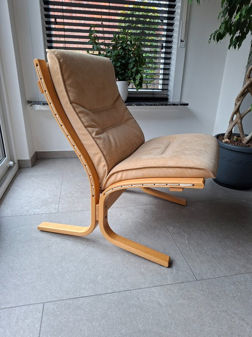 Vintage EKORNES Armchair – Showroom Model – Made In Norway – 2 zitsbanken, Polyester