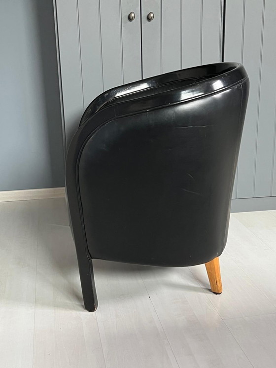 Image 1 of 4x Bennekom Design Leder Esszimmerstühle