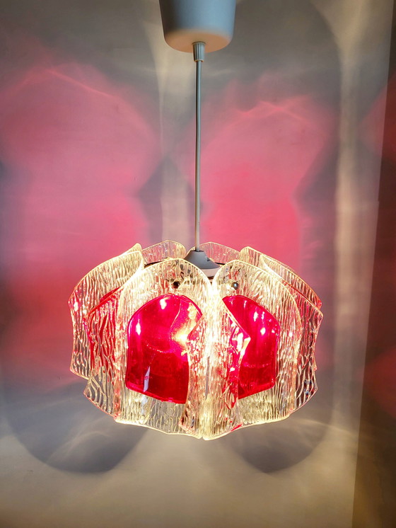 Image 1 of Space Age Pendant Lamp, Acrylic, Mid - Century, Supposedly 1960s