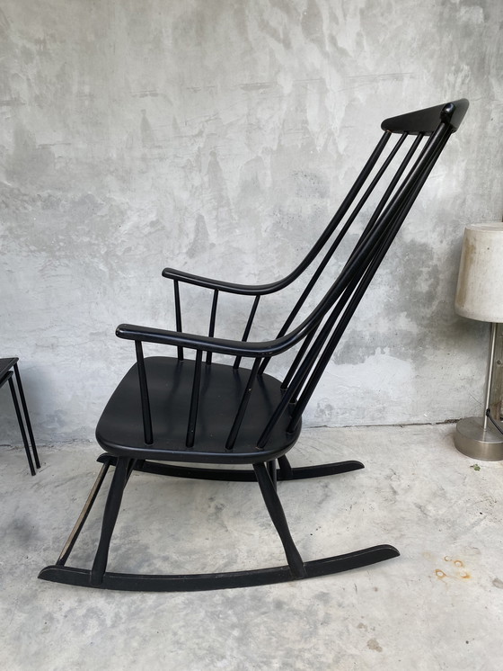 Image 1 of Lena Larson nesto zwarte schommelstoel