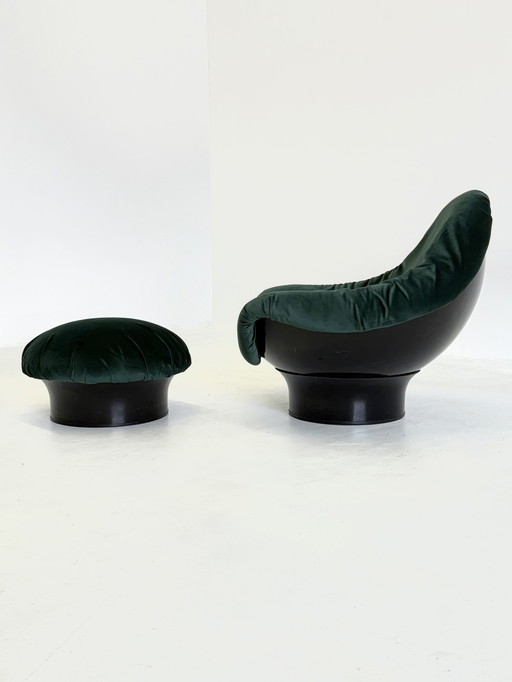 Rodica Lounge Sessel Mit Fußhocker Von Mario Brunu