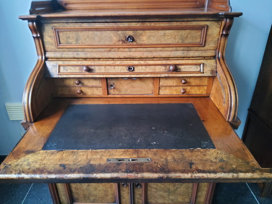 Image 1 of Secretaire in radica di noce Biedemeier