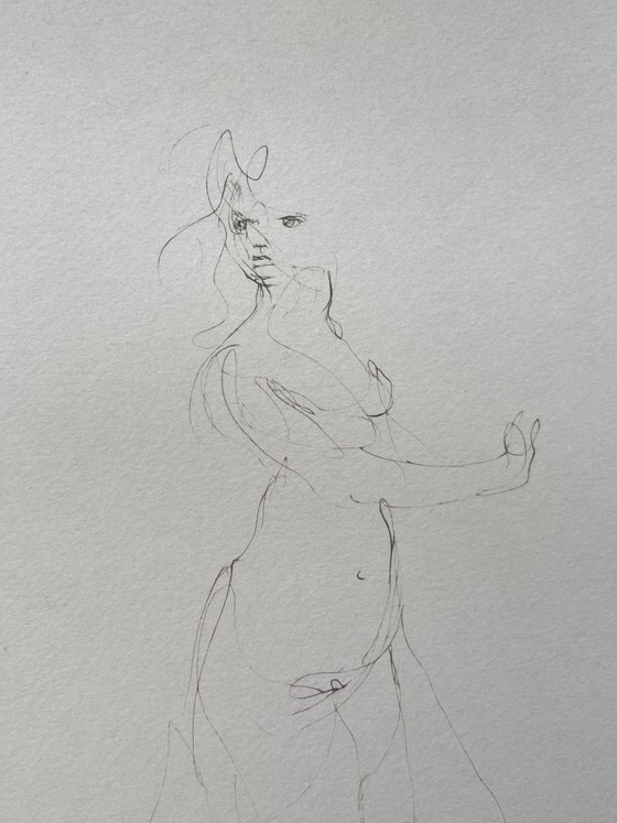 Leonor Fini – Couple (Rare Gravure) – Objets d'art, Paper (photo 4 of 8)