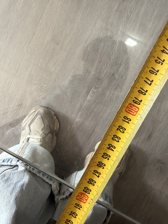 Image 1 of Waterfall table glass coffee table