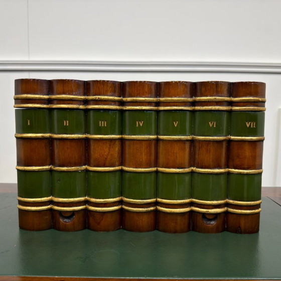 Classic English Globe Wernicke Storage Book #2 – Decorative Objects, Leather, Wood (photo 4 of 7)