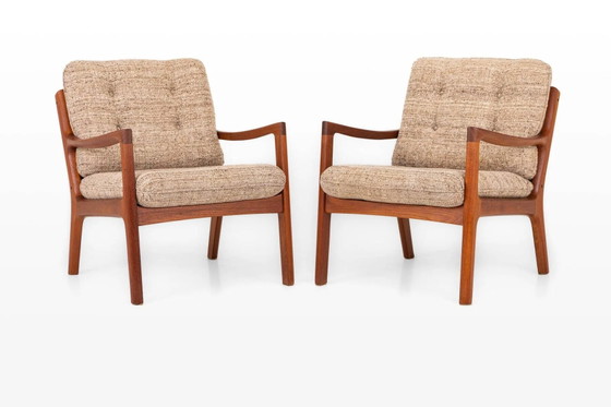 Poltrone di Ole Wanscher per France & Son, anni '60, set di 2 – Wool, Cotton, Scandinavian (photo 6 of 14)