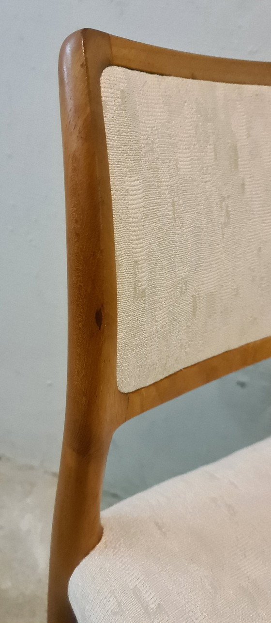 Image 1 of 5 Vintage, design stoelen. Niels O. Møller Danmark Model 80