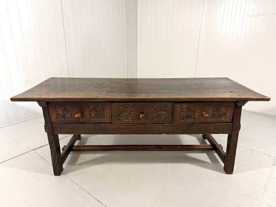 Image 1 of Brutalist antique Spanish coffee table 1880