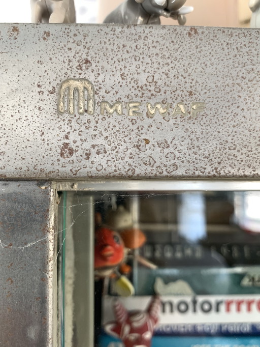 Vetrina in acciaio e vetro, marca Mewaf, industriale