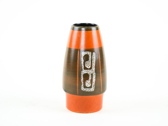 Ceramic-vase-German-design-1970s-made-in-West-Germany-D0760, Multi Color (photo 3 of 9)