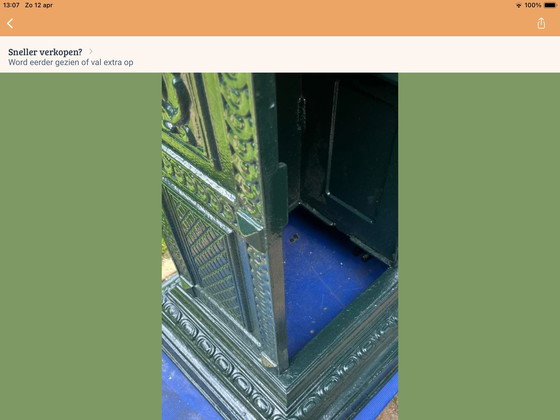 Image 1 of Buzón de aluminio nostálgico, muy bonito, totalmente restaurado.