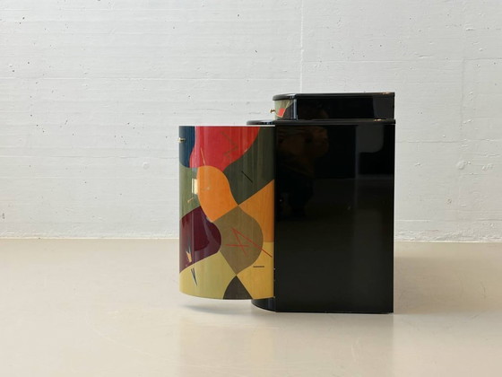 Image 1 of Postmoderne Kommode mit Spiegel von Carlo Malnati, 1980er Jahre