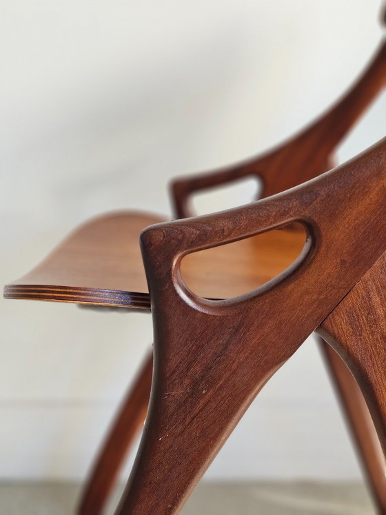 Six chaises vintage – Design danois │ Hovmand Olsen – Chaises de salle à manger, Wood (photo 5 of 9)