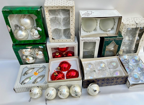 Image 1 of 🎄 Large vintage Christmas tree baubles – Inge-Glas, Krebs & Sohn, Tradition