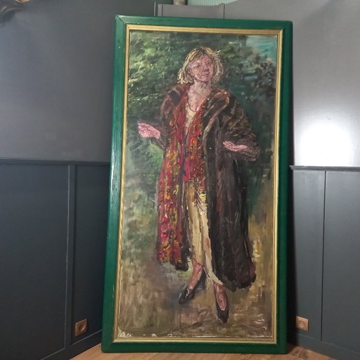 Portrait en pied coloré - Andries Meijer 1937-2025