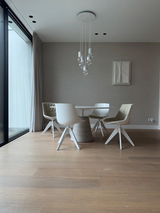 Table d'appoint MDF Italia Rock Table Blanche 120