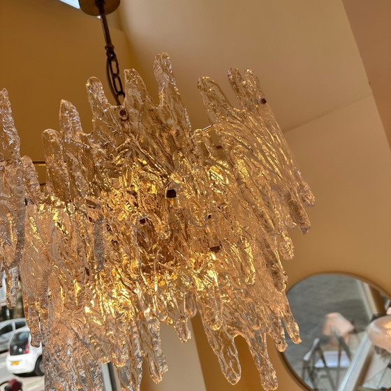 Image 1 of Murano ‘ice glass’ kroonluchter van Zeroquattro Milano
