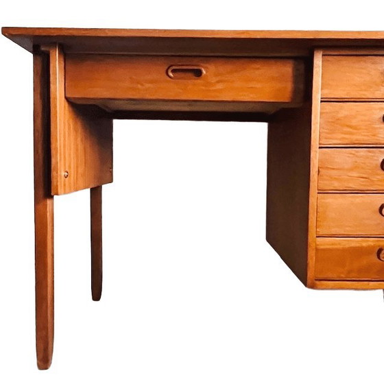 Image 1 of Vintage mid-century Danish design desk teak 1960's