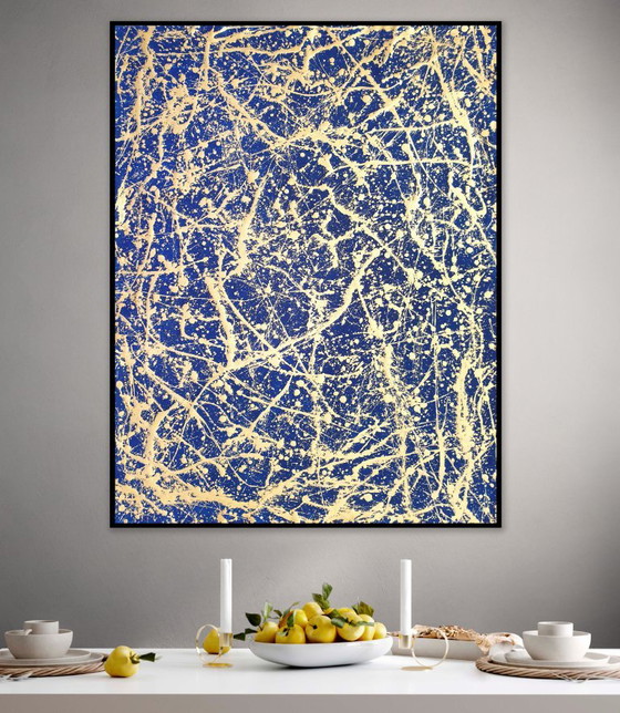 Jürgen Angeler - Golden Star Constellation – Peintures et dessins, Toile (photo 2 of 14)