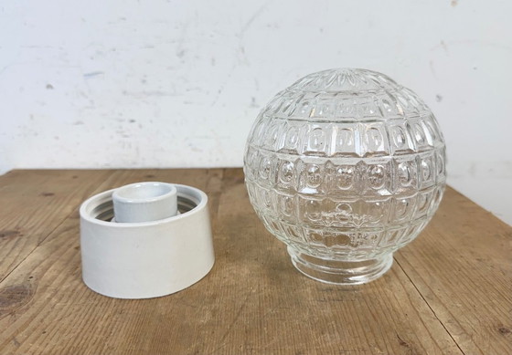 Image 1 of Lampada da soffitto vintage in porcellana bianca, anni '70