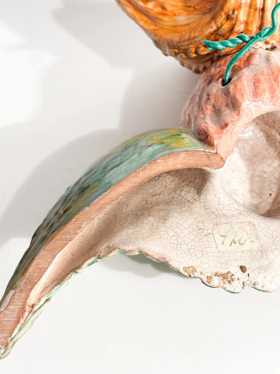 Italienische Keramik-Wandvase mit Engelsmotiv aus dem frühen 20. Jahrhundert – Dekorative Objekte, Ceramic (photo 9 of 10)