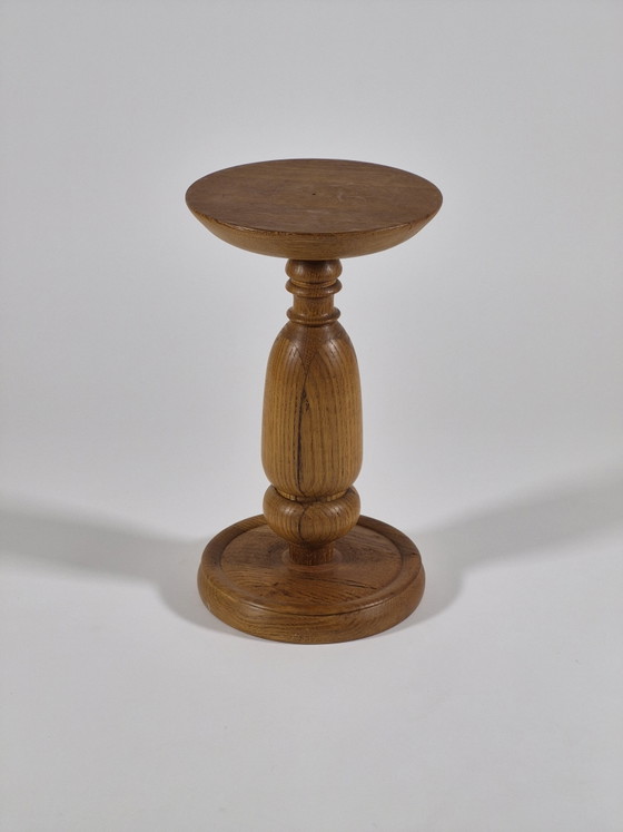 Colonna portafiori in rovere tornito, realizzata a mano negli anni '50. – Oggetti decorativi, Wood (photo 10 of 10)