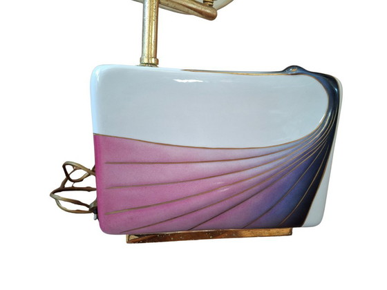 Image 1 of Lampe de table des années 1970, fabriquée par le célèbre fabricant toscan de céramique Campostrini & Trallori.