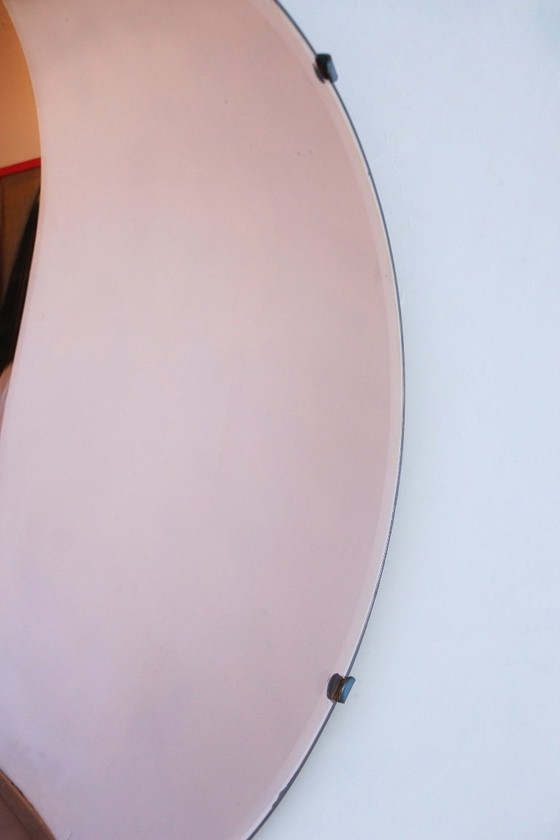 Image 1 of Vintage Salmon Witch Mirror - 50/60 Design - 35 cm