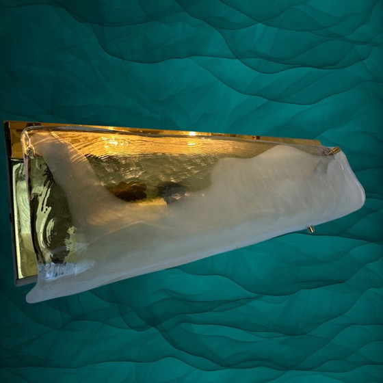 Kalmar Sconces Pair 1970’s – Wall lights, Glass, Metal (photo 3 of 5)