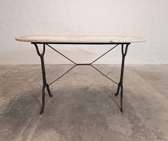 Image 1 of Tavolo da giardino con piano in pietra