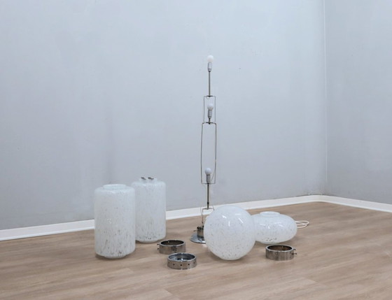 Image 1 of Murano glazen totem vloerlamp AV MAZZEGA jaren 60