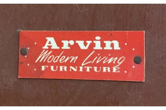 Vintage Mid-Century Formica Table by Arvin (USA, 1950s), Arvin Modern Living Furniture, Dining tables, Metal (photo 4 of 5)