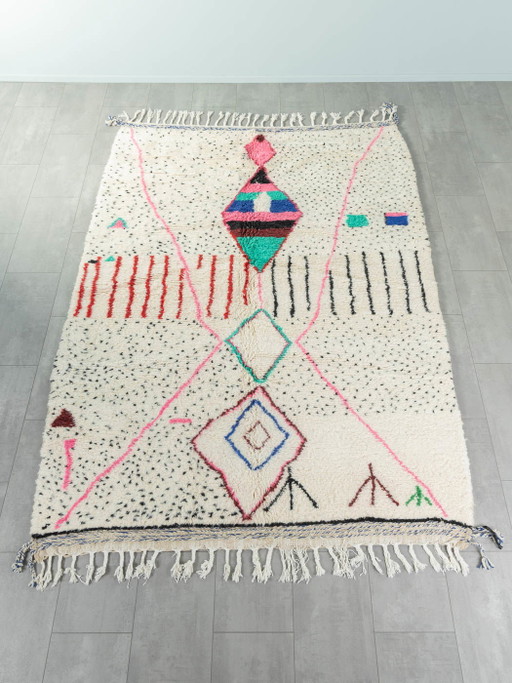Tapis berbère improvisé