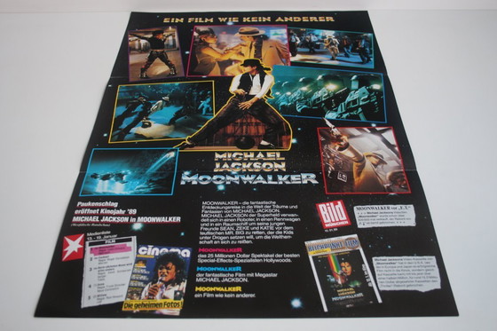 Image 1 of Double-sided movie poster - Michael Jackson: Moonwalker, 1989