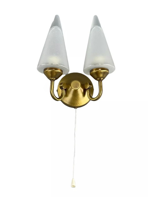 60s 70s Lamp Lamp Wall Lamp Wall Sconce Honsel Glass Space Age Design