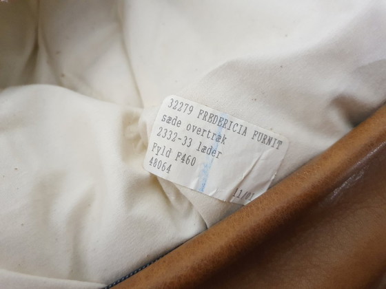 Image 1 of Borge Mogensen per il divano Fredericia "2343" in pelle cognac, Danimarca anni '60