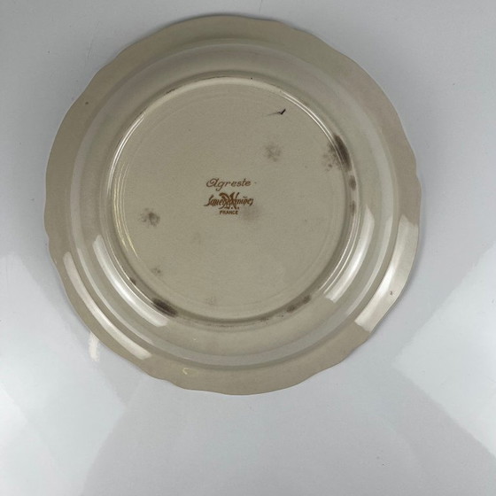 Low Salad Bowl "Agreste" Sarreguemines, 20th Century – Crockery, Ceramic (photo 6 of 7)