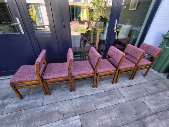 6 sedie Pastoe di Cees Braakman – Sedie da pranzo, Textile, Wood (photo 10 of 13)