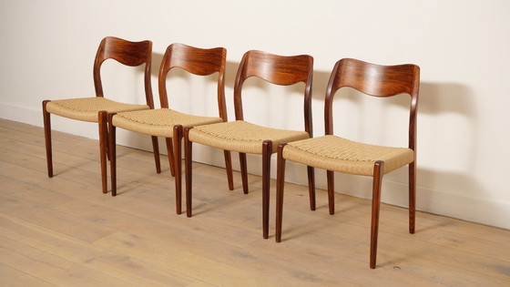 Image 1 of 4 Stühle | Niels Otto Møller | Modell 71 | Palisanderholz | Restauriert