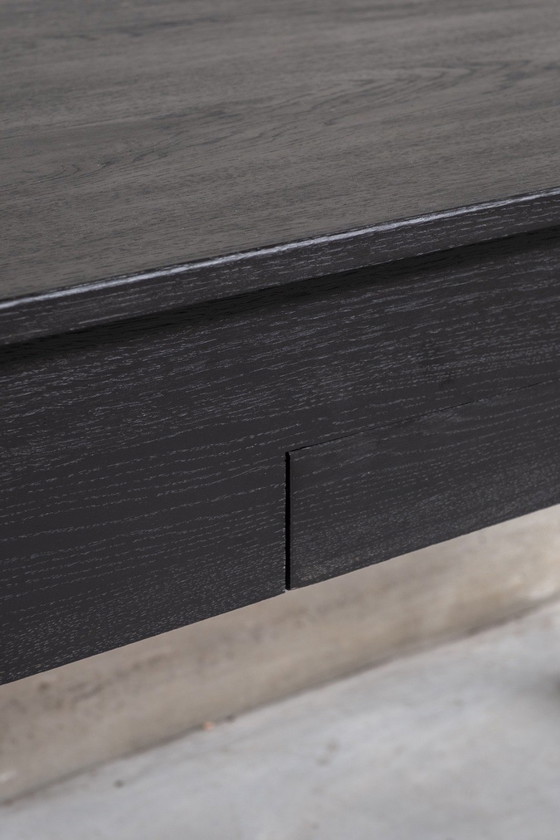 Image 1 of Black Oak Study Desk