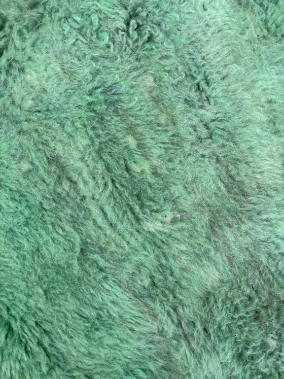 Image 1 of Green Beni M’rirt Moroccan Rug – Handmade Wool Area Rug – Luxury Berber Carpet – 200x300 cm – Contemporary Moroccan Decor