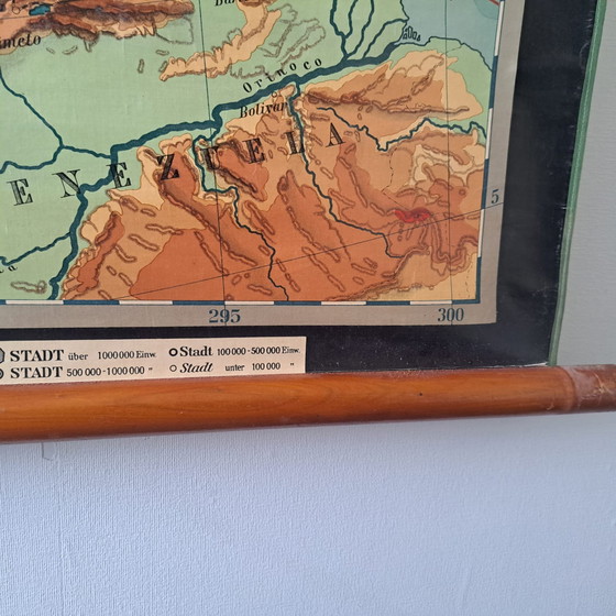 Image 1 of Mappa scolastica/Mappa murale d'epoca; Stati Uniti e America Centrale (USA e America Centrale)