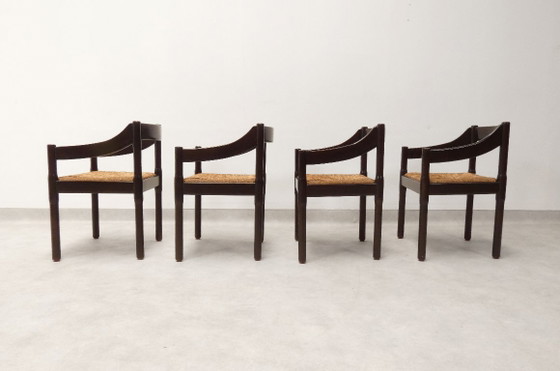 Sillas Cassina Carimate - ratán marrón – Sillas de comedor, Wicker, Vintage (photo 7 of 29)