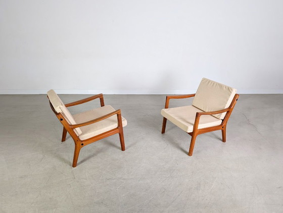 Image 1 of Set van 2 midcentury fauteuils France & Søn Ole Wanscher Senator easy