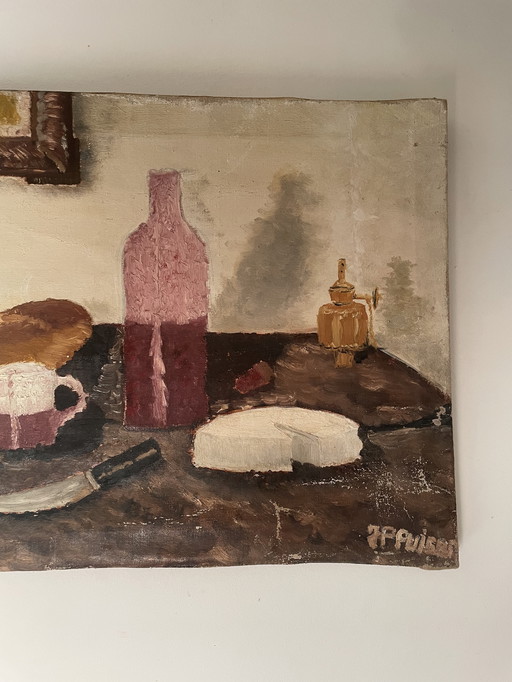 Still Life in Oil Naïve Style
