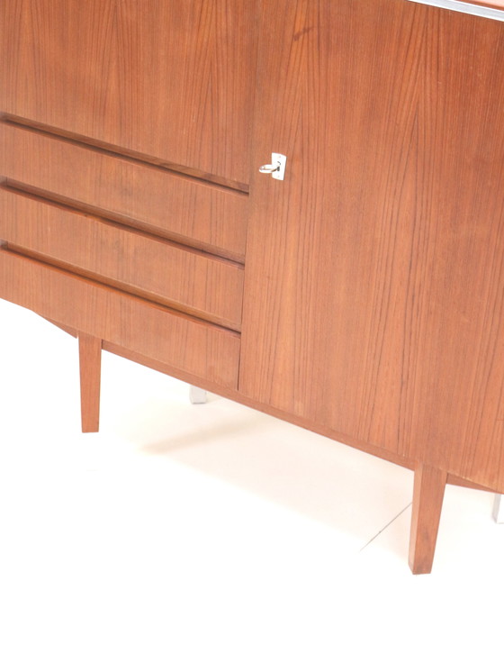 Image 1 of Credenza/mobile bar vintage in teak degli anni &#39;60