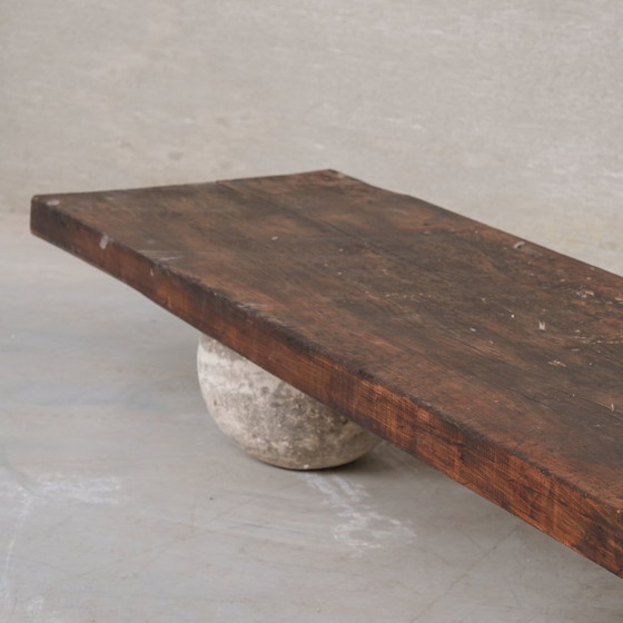 Image 1 of Mesa de centro antigua francesa hecha a medida por un artista