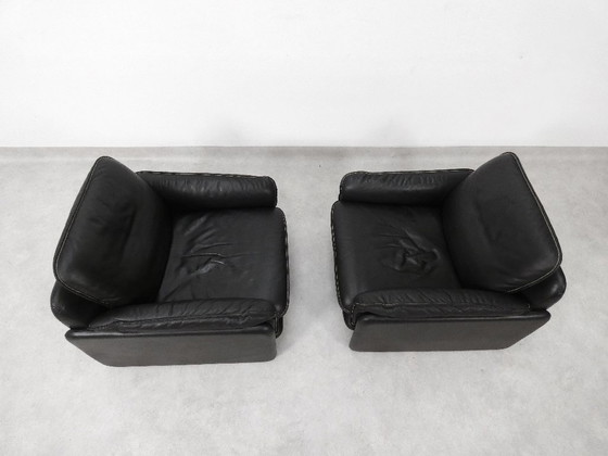 De Sede DS61 Sessel - schwarzes Leder, Vintage (Foto 7 von 15)