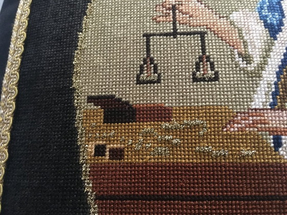 Image 1 of Cuscini Vermeer, ricamati a mano