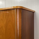 Midcentury vintage kledingkast wardrobe gloss sixties hang leg